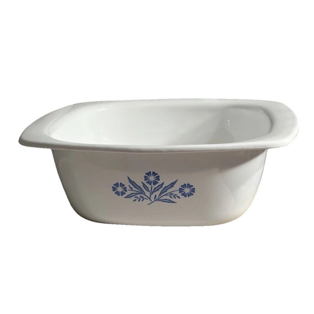 Vintage CorningWare Blue Cornflower 4 Qt Dutch Oven P-34-B Casserole Dish USA - Picture 1 of 8